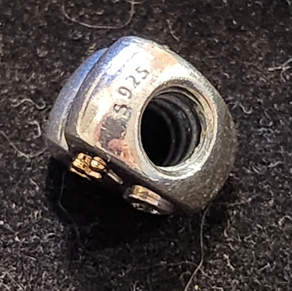 Authentic Pandora Majestic Heart Charm with 14K Gold 791739CZ - Picture 4 of 8